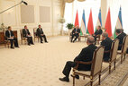 Narrow-format negotiations with Uzbekistan President Shavkat Mirziyoyev