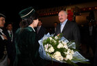 Президент Беларуси Александр Лукашенко прибыл с визитом в Таджикистан для участия в саммите СНГ