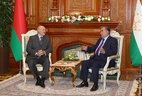 Meeting with Tajikistan President Emomali Rahmon