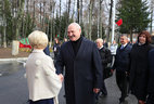 Александр Лукашенко во время посещения Болбасово