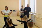 During the visit to Cultural Center in Bolbasovo