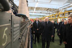 During the visit to Orsha Linen Mill