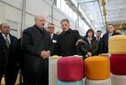 During the visit to Orsha Linen Mill