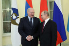 Belarus President Alexander Lukashenko and Russia President Vladimir Putin