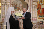 Президент Беларуси Александр Лукашенко и Патриарший Экзарх всея Беларуси, Митрополит Минский и Заславский Павел