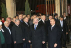 Alexander Lukashenko and Ilham Aliyev take part in the inaugurating ceremony of the new Belarusian Embassy in Azerbaijan
