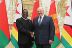 Belarus President Aleksandr Lukashenko and Zimbabwe President Emmerson Mnangagwa