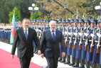 Official meeting between President of Belarus Alexander Lukashenko and President of Azerbaijan Ilham Aliyev