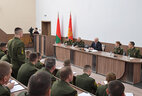 During the meeting with students and lecturers of the Military Academy