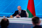 Aleksandr Lukashenko during the meeting
