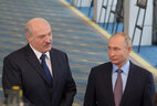 Aleksandr Lukashenko and Vladimir Putin