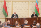 Alexander Lukashenko and Ilham Aliyev