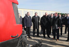 Aleksandr Lukashenko during the visit to the agricultural enterprise Gazovik-Sipakovo in Dobreika
