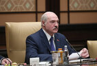 Aleksandr Lukashenko during the talks with Turkey President Recep Tayyip Erdogan