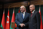 Belarus President Aleksandr Lukashenko and Turkey President Recep Tayyip Erdogan
