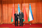Belarus President Aleksandr Lukashenko and Uzbekistan President Shavkat Mirziyoyev