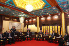 During the meeting with China Vice President Wang Qishan