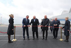 Церемония открытия взлетно-посадочной полосы в Национальном аэропорту Минск