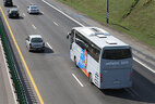 Александр Лукашенко в качестве пассажира автобуса ознакомился с обустройством кольцевой дороги