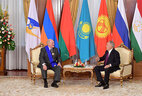 During the meeting with first president of Kazakhstan Nursultan Nazarbayev