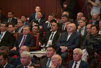 Aleksandr Lukashenko attends a gala concert in Bishkek