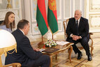 Александр Лукашенко на встрече с Председателем Президиума Боснии и Герцеговины Милорадом Додиком