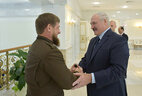 Belarus President Aleksandr Lukashenko and Head of the Chechen Republic Ramzan Kadyrov