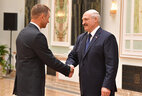 Head of the criminal law and criminology chair of the Academy of the Ministry of Internal Affairs Anatoliy Savenok receives the Honored Worker of Education of Belarus title