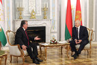 One-on-one meeting with Tajikistan President Emomali Rahmon