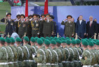 Aleksandr Lukashenko during the Parade in honor of the 75th anniversary of Belarus’ liberation and Independence Day