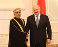 Alexander Lukashenko receives credentials from Ambassador Extraordinary and Plenipotentiary of Oman to the Republic of Belarus, resident in Moscow Yousef al-Zajali