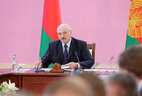 Aleksandr Lukashenko during the government conference held in the town of Kostyukovichi to discuss the development of the region
