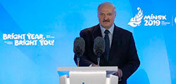 Выступление на церемонии торжественного закрытия II Европейских игр